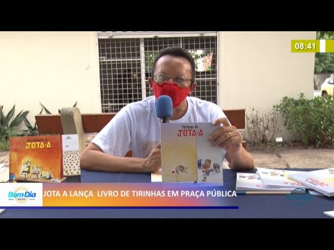 Jota A lança livros de tirinhas em Praça Pública 18 01 2021