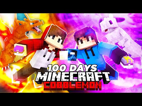 I Spent 100 Days In KANTO ONLY Pokemon VS MY RIVAL In MINECRAFT COBBLEMON