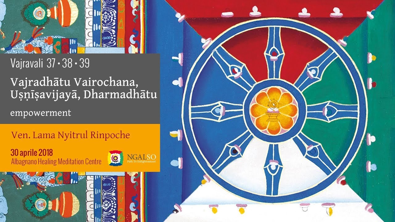 Vajravali 37-38-39 - Vajradhātu Vairochana, Uṣṇīṣavijayā, Dharmadhātu empowerment 