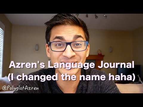 New Project: Azren's Language Journal 1
