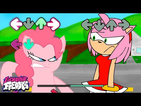 AMY VS PINKIE PIE In Friday Night Funkin' be like | (FNF Mod) Cartoon Animation