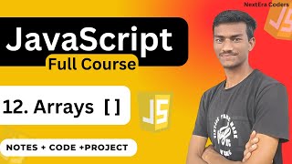 Download the video "Arrays in JavaScript |  JavaScript full Course in hindi."