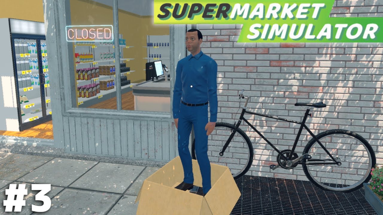 ダンボールに捨てられていた彼が一人前の従業員になるまでの話【Supermarket Simulator】#３