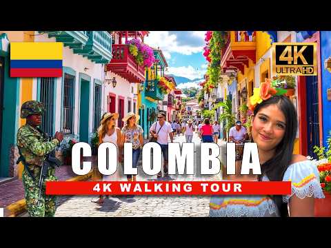 🇨🇴 Salento, Colombia Walking Tour | Most Beautiful Colonial Town | 4K HDR 60fps