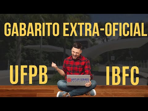 GABARITO EXTRA-OFICIAL DE PORTUGUÊS - UFPB - IBFC - NÍVEL TÉCNICO