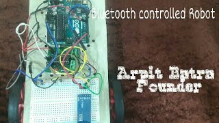 MY FIRST ARDUINO PROJECT: BLUETOOTH CONTROLLED ROBOT