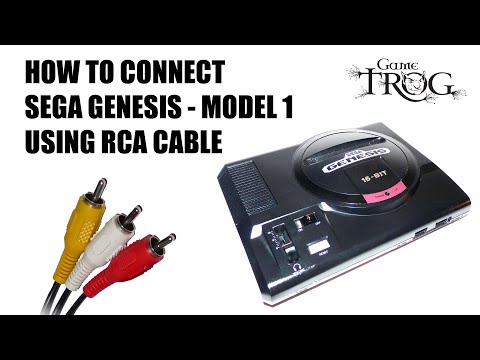 How to connect your SEGA Genesis - Model 1, using an RCA or Composite AV cable