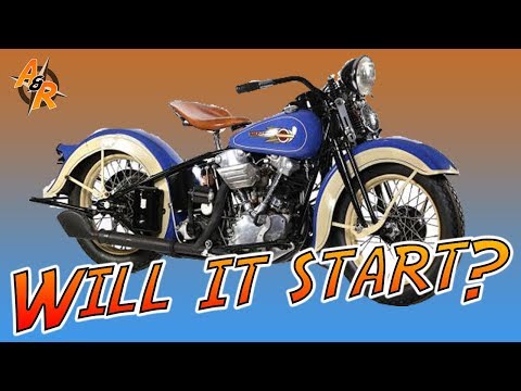 Starting a 1936 EL Harley Davidson Knucklehead
