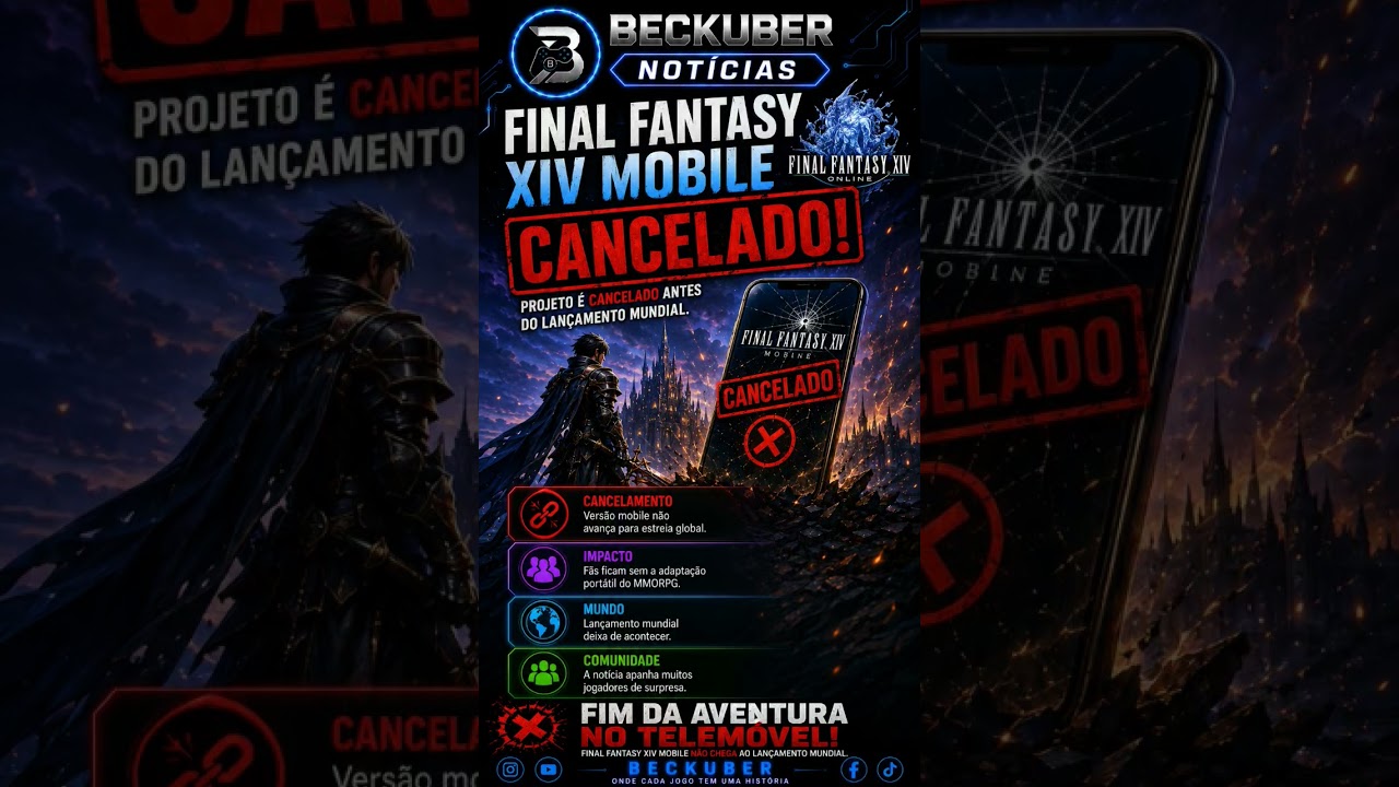 🚨 Final Fantasy XIV Mobile foi cancelado antes do lançamento mundial! Fim da aventura?