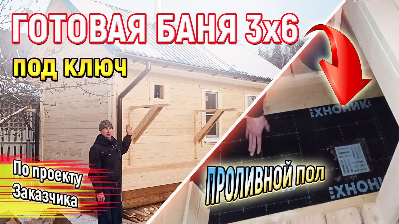 Обзор бани 3х6