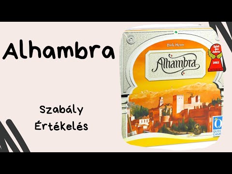 Andalúz társasjáték gyöngyszem: Alhambra társasjáték játékbemutató és szabályismertető