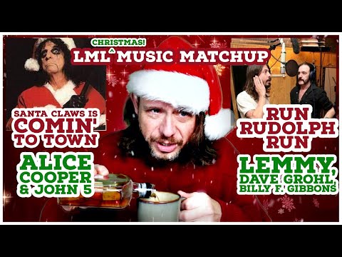 Alice Cooper John 5 "Santa Claws Is Coming To Town" VS Lemmy Dave Grohl Billy Gibbons "Run Rudolph"