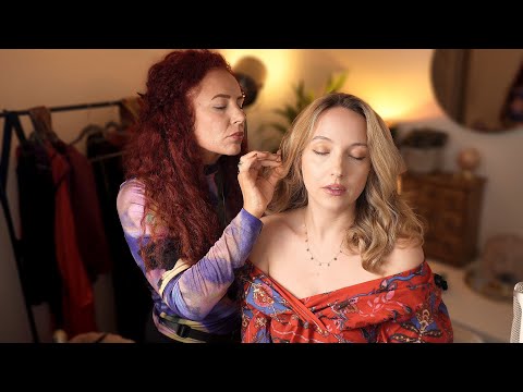 ASMR perfectionist hair styling for bouncy blow dry ✨ real person soft spoken for sleep
