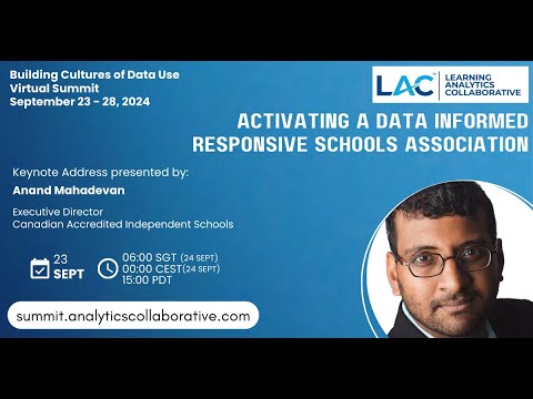 Activating a Data Informed Responsive School Association | Anand M.