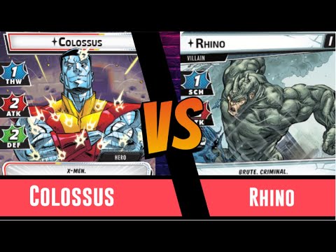 Marvel Champions | Colossus | Vs Rhino | True Solo | Protection | Deck Testing | Mutant Genesis