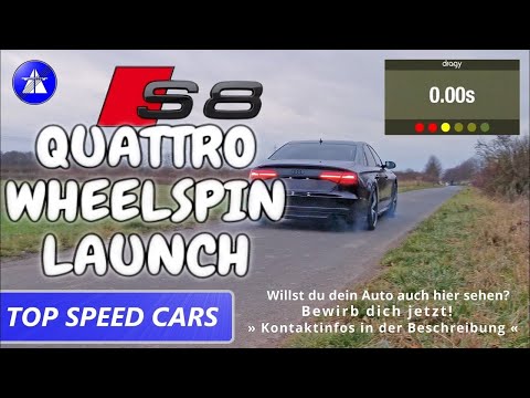 Audi S8 Plus 597 HP TOP SPEED DRIVE ON GERMAN AUTOBAHN *Dragy acceleration 0-100/100-200 km/h