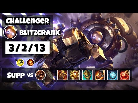 Blitzcrank Challenger Gameplay S11 Replay 11.12 Support (3/2/13) - OCE