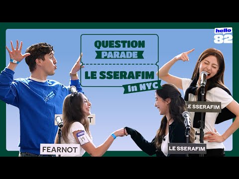 (CC) LE SSERAFIM reveals which song would save the Honmoon💡 l Question Parade in NYC l LE SSERAFIM