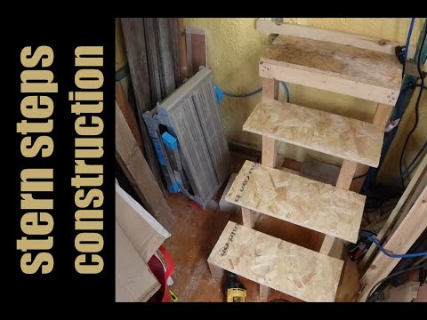 Narrowboat_fitout - epi#18 – Stern steps construction