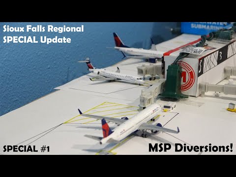 Sioux Falls Regional Airport SPECIAL UPDATE - Three Diversions!