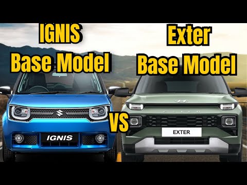 Hyundai Exter Vs Maruti Ignis | Base Model Comparison | Ignis Vs Exter