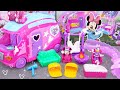 1H Satisfying with Unboxing Disney Minnie Mouse Toys Collection, Camper Van, Marvelous Market | ASMR