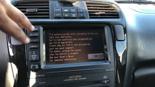 How to retrieve the navigation serial number from Acura MDX so you can get unlock code
