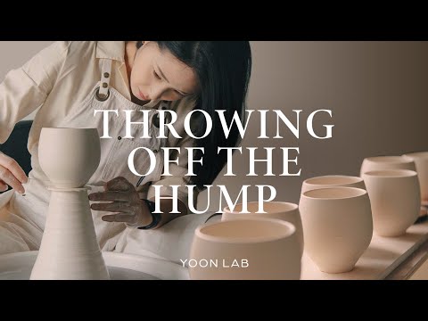 How To Throw Off The Hump On The Pottery Wheel l Mug Cups