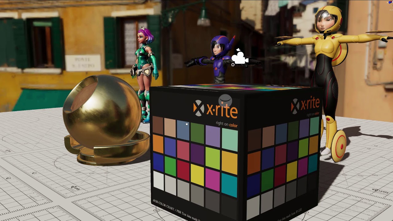 Look dev material preview project initializing demonstration for unity.