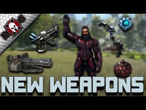 ALL THE NEW WEAPONS IN ARK GENESIS 2! TESTED & EXPLAINED!