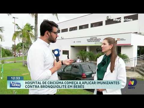 Bebês passam a receber imunizante contra bronquiolite em Criciúma