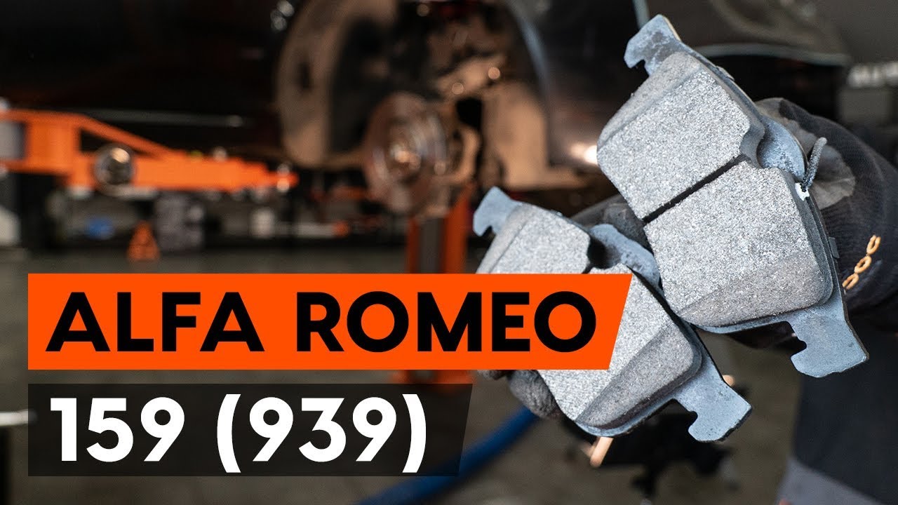 Como mudar pastilhas de travão da parte dianteira em Alfa Romeo 159 Sportwagon - guia de substituição