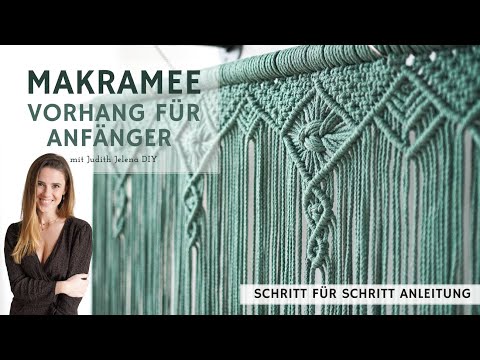 Makramee Vorhang selber machen | Einfache DIY Anleitung für Anfänger | Wandbehang knüpfen