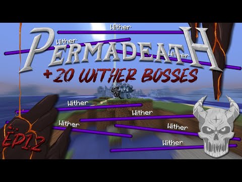 Permadeath Ep12, +20 WITHER BOSSES - BATALLA AÉREA [DÍA 28/110]