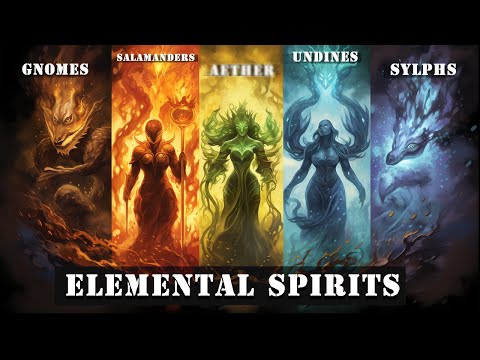 5 Elemental Spirits in Mythology: Salamanders, Undines, Sylphs, and Gnomes. || Enhanced