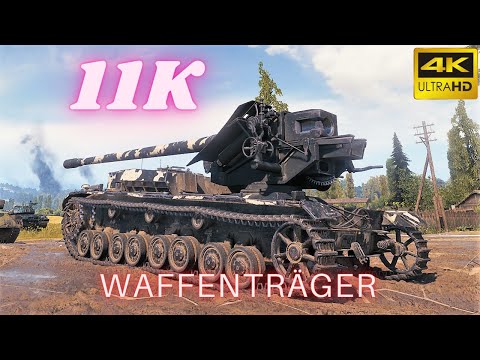 Waffenträger auf Pz. IV  11K Damage 6 Kills  World of Tanks Replays ,WOT tank games