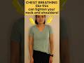 How you #breathe can lead to neck and shoulder tension. Are you a chest breather?