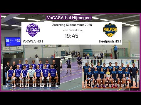 VoCASA HS 1 - Peelpush HS 1 (13 dec 2025, 19.45u) Superdivisie Heren Volleybal