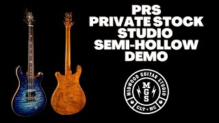 Video thumbnail for PRS Private Stock Studio Semi-Hollow Guitar Demo I Midwood Guitar Studio by Midwood Guitar Studio