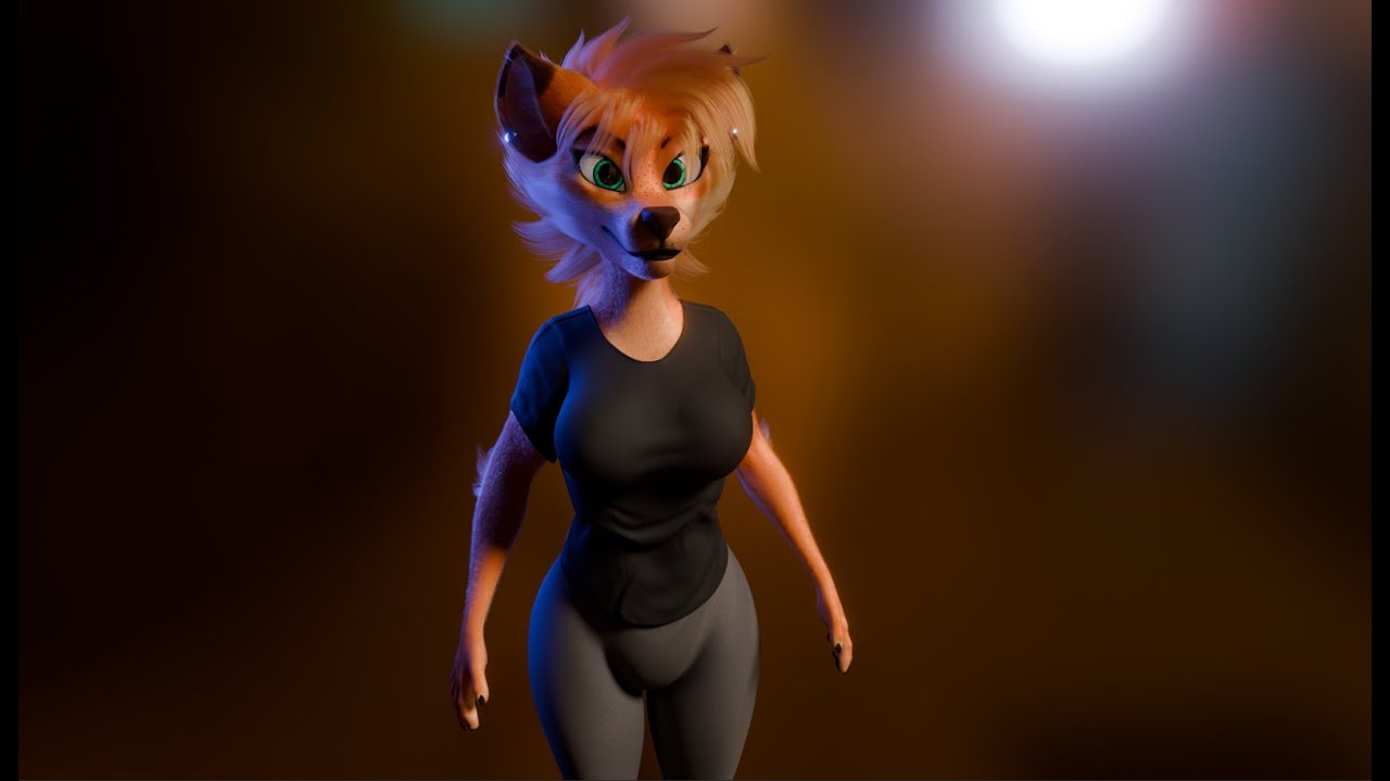 Yennifer Anthro Fox 3D Model