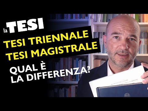 TESI TRIENNALE & TESI MAGISTRALE: qual è la differenza?