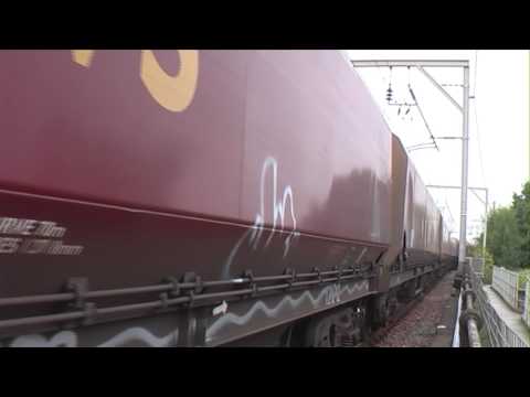 60020 on 7F06, 16:45, Fiddlers Ferry Power Station - Walton Old Junction