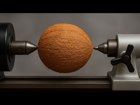 Woodturning Coconut – You’ll Watch This Twice!!