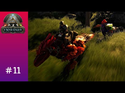 Stealing More Deinonychus Eggs & Hunting Moschops!  ARK Fjordur Let's Play Ep. 11