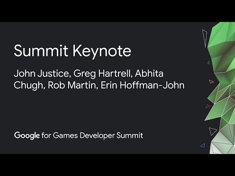 , title : 'Google for Games Developer Summit Keynote