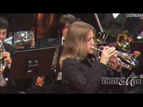Beth Peroutka Trumpet/ Cornet solo with UNT Brass Band
