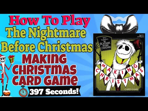 How To Play The Nightmare Before Christmas: Making Christmas Card Game