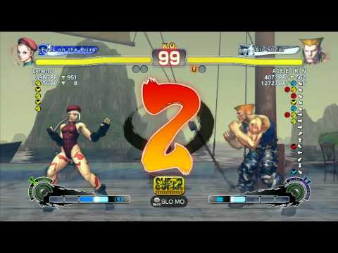 SSF4 AE: Lynetto (Cammy) vs ACE E I RI N (Guile) - Ranked Match (720p HD)