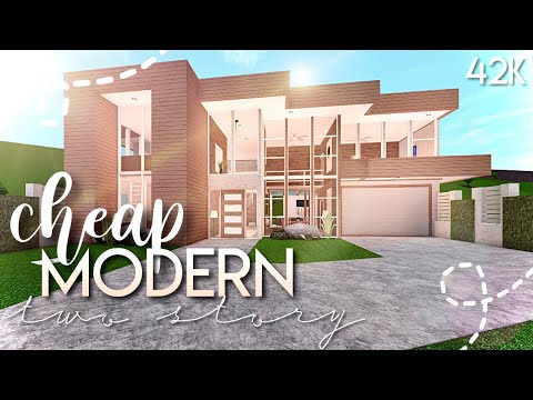 ROBLOX | Bloxburg: Cheap Modern 2 Story House 42k |...