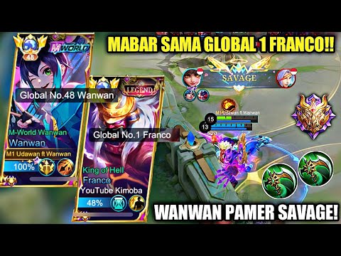 OH INI GLOBAL NO.1 FRANCO? HOOKNYA GILA! GLOBAL WANWAN DIBUAT KENYANG! 19KILL 2x MANIAC & 1x SAVAGE!